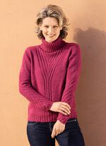 Pullover in sehr kuschliger Flauschqualit&auml;t BEERE