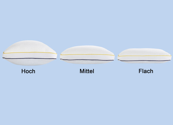 Kopfkissen mit Gelschaumflocken-Füllung