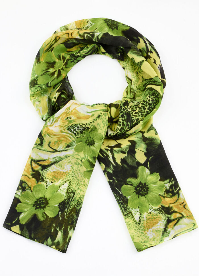 Schal mit verschiedenen Dessinierungen 