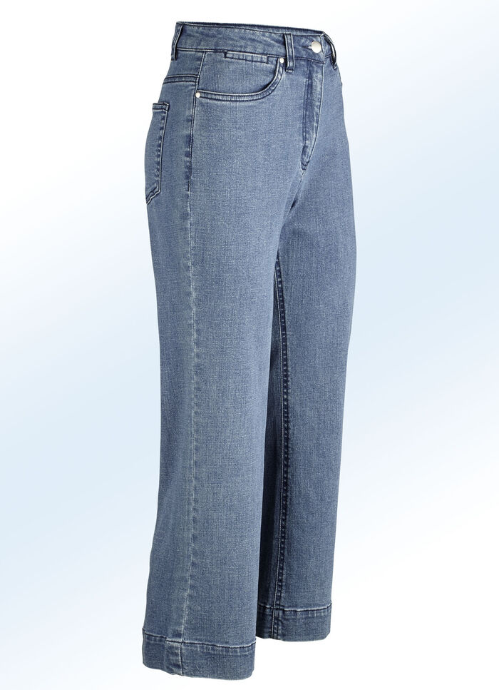 Jeans-Culotte in 5-Pocket-Form JEANSBLAU