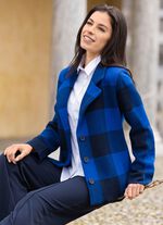 Strickblazer in grafischem Jacquardmuster 