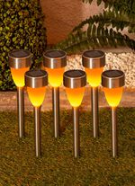Solarstecker mit Flackereffekt, 6er-Set 