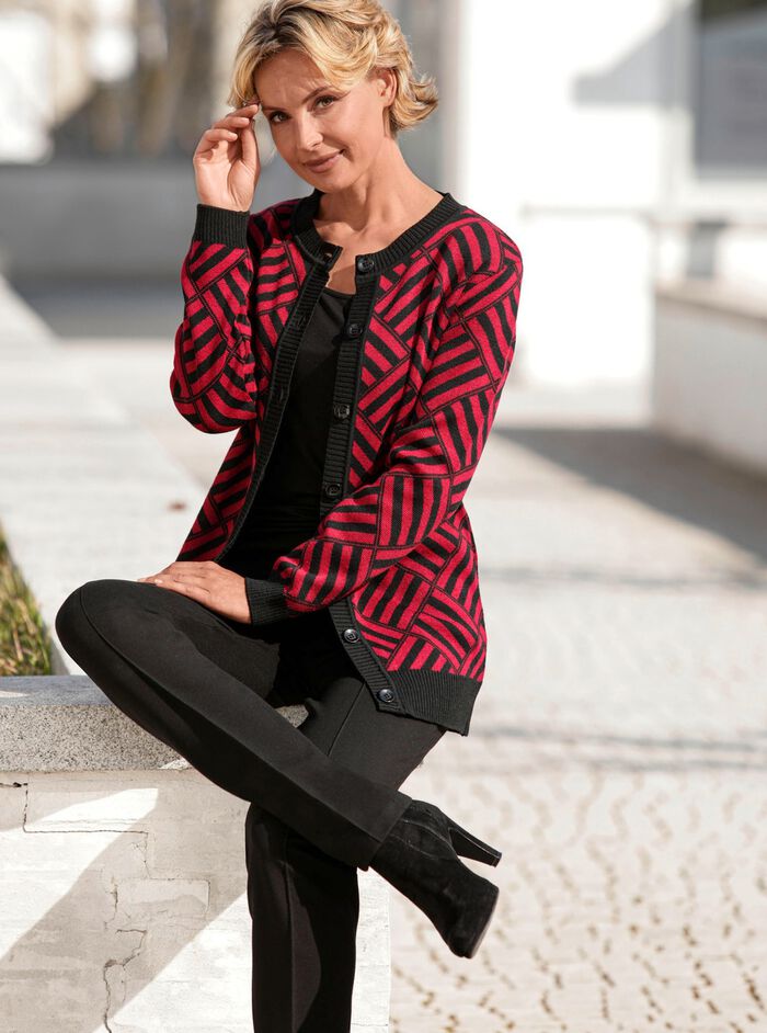 Strickjacke mit Schurwolle 