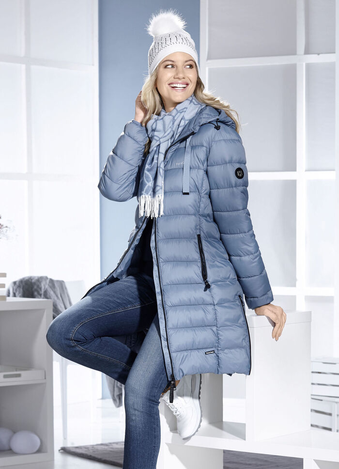 Funktions-Kurzmantel mit Rei&szlig;verschlusstaschen 