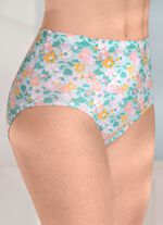 Viererpack Slips mit buntem Floraldessin 