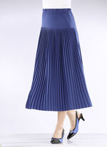 Plissee-Rock mit breiter Passe ROYALBLAU