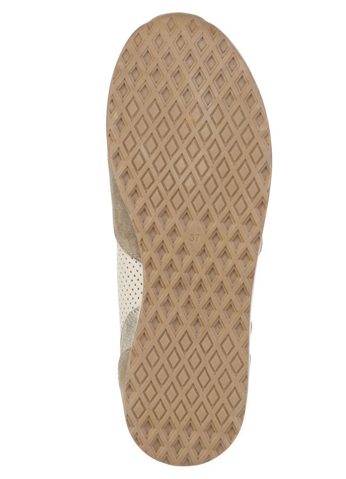 Andrea Conti, sommerliche Damen-Sneaker, Weite G, mit herausnehmbarem Fußbett BEIGE-TAUPE