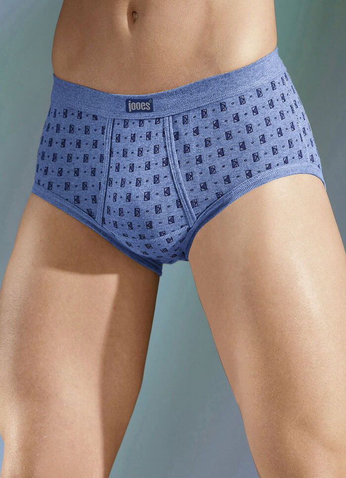 Viererpack Slips aus Feinripp, bunt dessiniert 