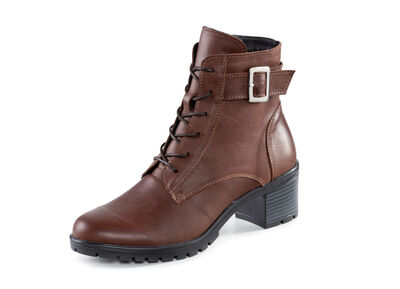 ELENA EDEN Schnür-Stiefelette mit Zierschnalle 