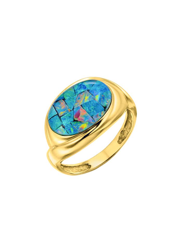 Damenring mit Opal 
