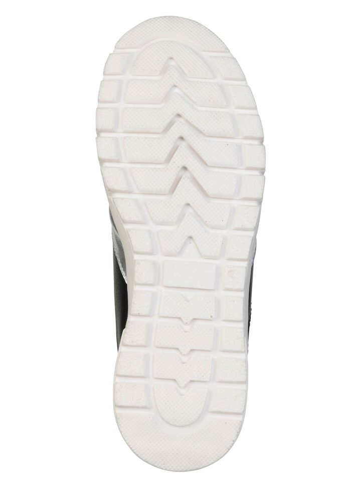 ELENA EDEN, bequeme Damen-Sneaker, Weite H, mit herausnehmbarem Fu&szlig;bett SCHWARZ