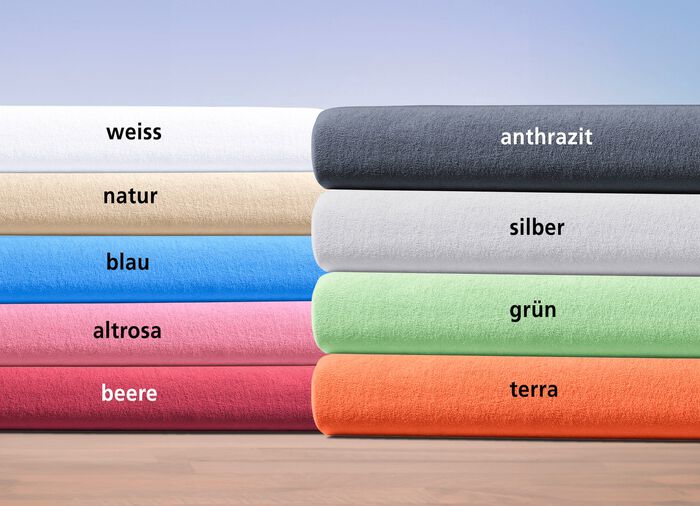 Kuschelweiche Spannbettt&uuml;cher aus hochwertigem Nicki-Velours ALTROSA