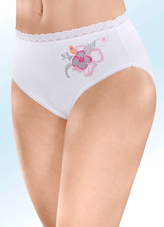 Slip mit buntem Blumenmotiv 