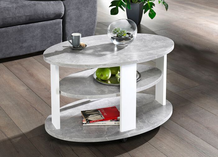 Couchtisch auf Rollen 