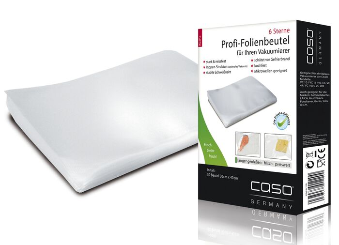 Folienbeutel, 50 Stück, für Caso Vakuumierer