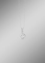 Zeitloser Anh&auml;nger mit synth. Zirkonia 