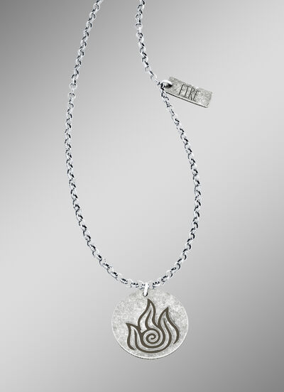 Element-Anhänger Feuer mit Kette  Element-Anhänger Feuer mit Kette