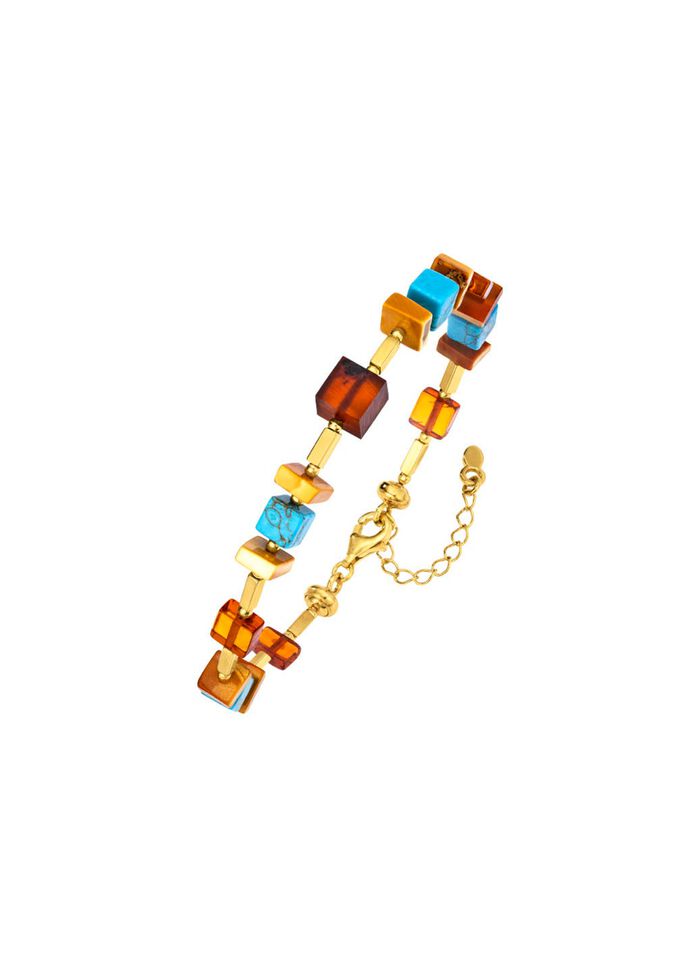 Armband mit Bernstein und T&uuml;rkis 