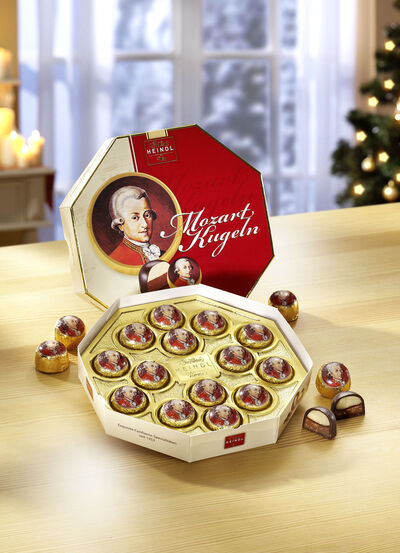 Mozart-Kugeln von der Confiserie Heindl, Wien 
