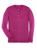 Pullover mit floraler Struktur 