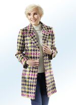 Kurzmantel mit fantastischem Hahnentritt-Dessin 