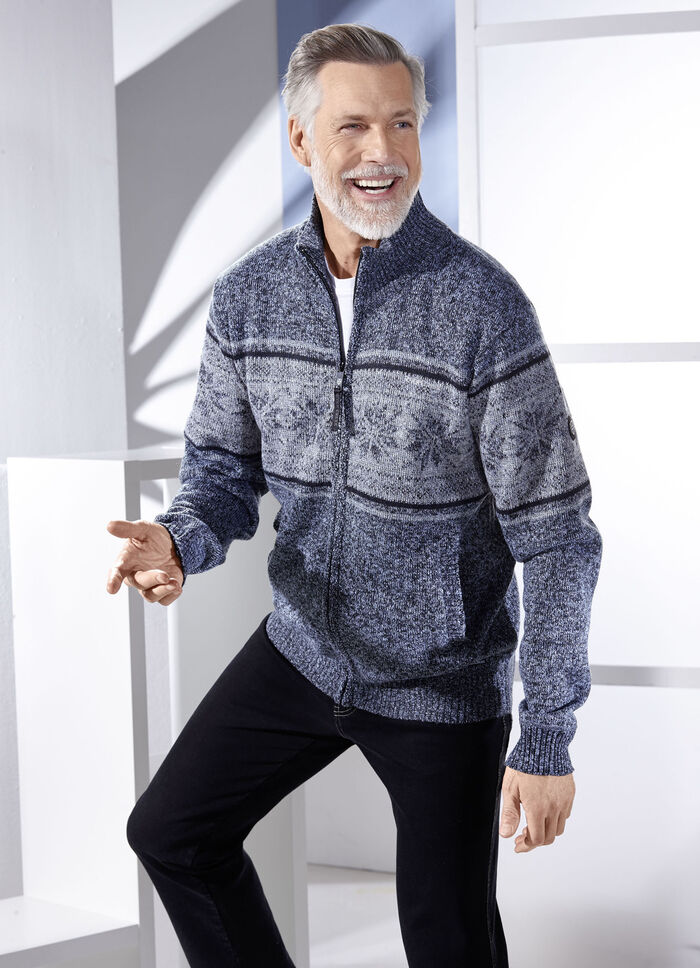 Jacke mit durchgehendem Rei&szlig;verschluss 