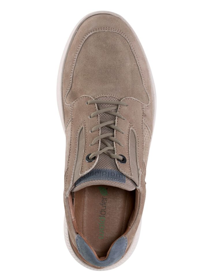 Waldl&auml;ufer Schn&uuml;rschuh mit Zierperforation SAND-BRAUN-JEANS