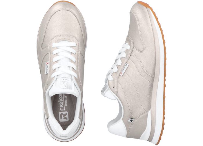 Rieker Sneaker mit MemoSoft-Textilfu&szlig;bett GOLDBEIGE