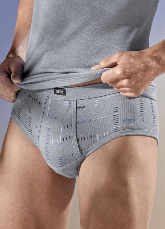 Viererpack Slips, allover dessiniert 