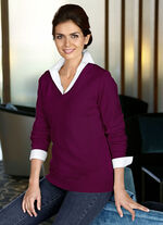 Pullover mit Modal-Anteil BEERE