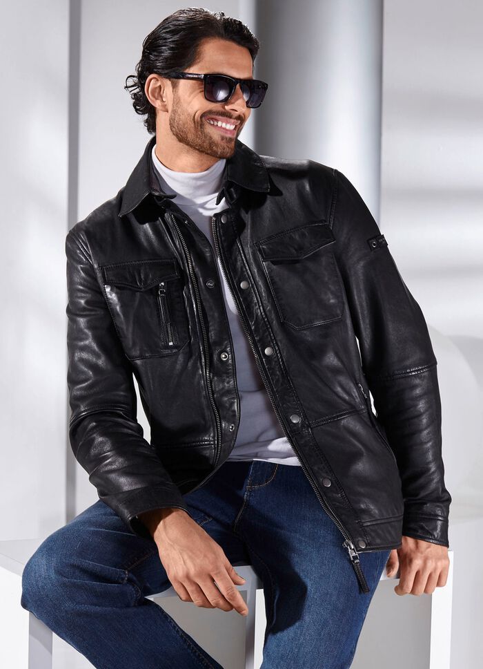 Lederkurzjacke von &bdquo;Cabrini&ldquo; 