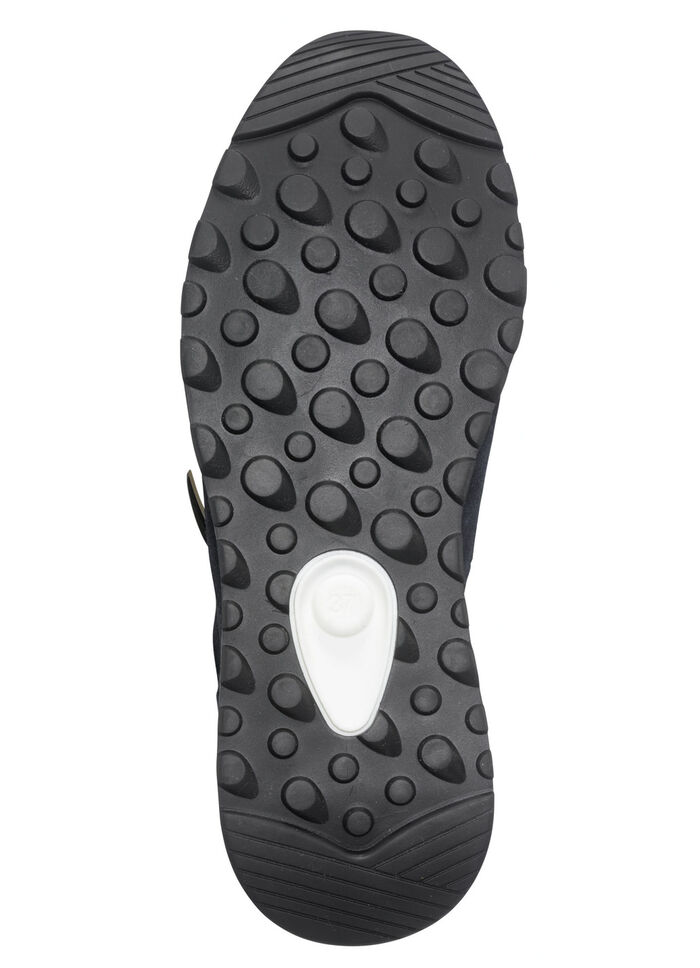 Slipper aus weichem Velourleder MARINE