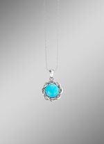 Eleganz in Silber: Anh&auml;nger mit echt Amazonit 