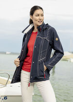 Funktionsjacke mit abnehmbarer Kapuze DUNKELBLAU