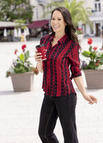 Bluse mit Hemdkragen 