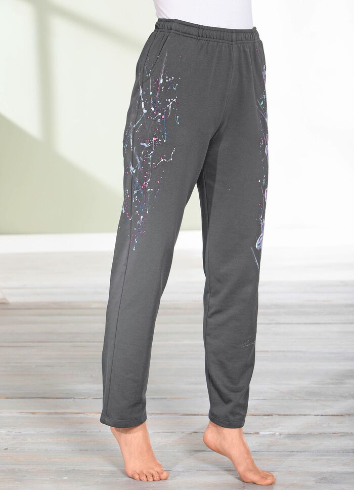 Hose mit tollem Floral Dessin 