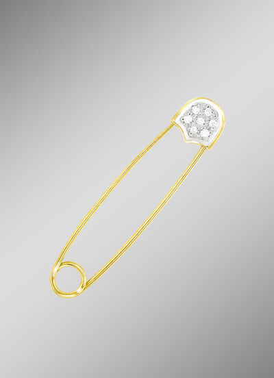 Brosche mit Brillanten 