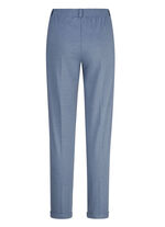 Hose mit r&uuml;ckw&auml;rtigem Dehnbundeinsatz JEANSBLAU MELIERT