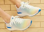 Rieker Sneaker mit Regenbogen-Farbverlauf WEISS-BUNT
