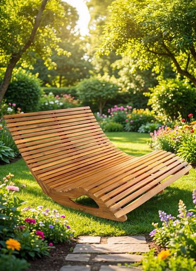 Garten Liege aus Akazienholz 