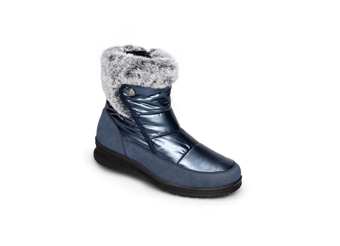 Winterstiefel mit Kunstpelzrand 