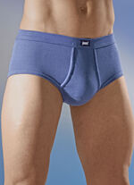 Viererpack Slips aus Feinripp, mit Eingriff 