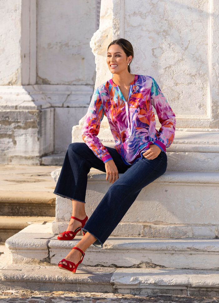 Tunika mit sch&ouml;ner Bord&uuml;re 