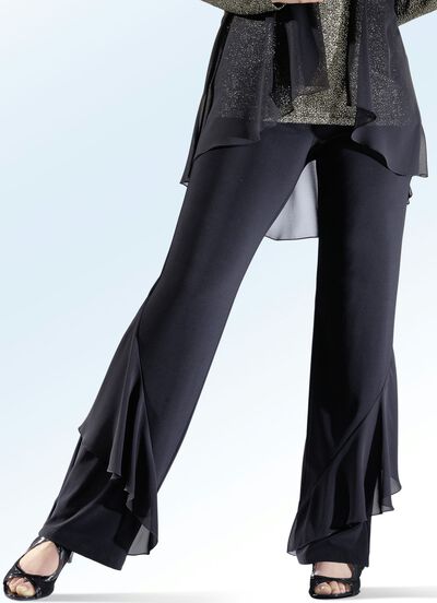 Hose mit effektvollen Volants 