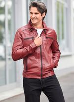 Lederkurzjacke mit zwei Innentaschen 