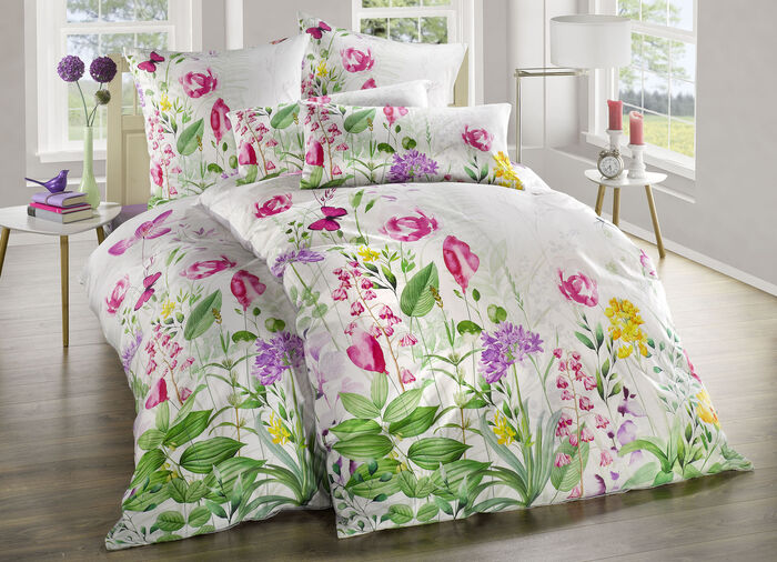 Bettw&auml;sche-Garnitur mit eindrucksvollen Motiven 
