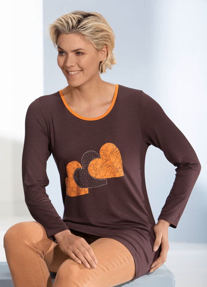 Shirt mit Motiv-Druck in 2 Farben 