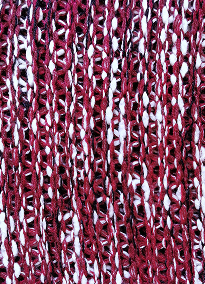 Long-Strickjacke mit Struktur- und Ajourmuster 