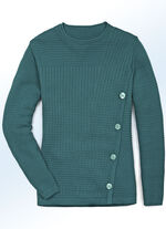Pullover in Strukturdessin SEEGRÜN