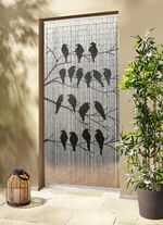 Bambusvorhang mit Vogelmotiv 